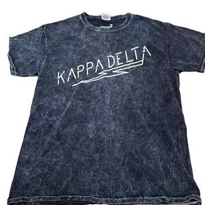 Kappa Delta gray acid wash short sleeve shirt - comfy! Size m